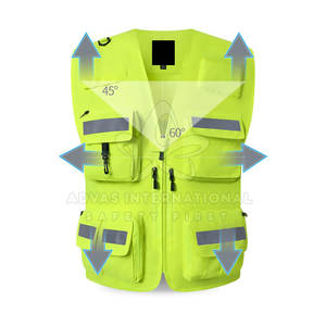 Gilet de travail OEM de qualité supérieure, entièrement personnalisable, en polyester respirant pour vêtements de travail - Product Image 4