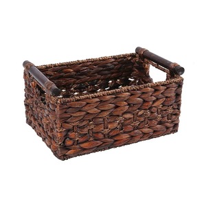Panier de rangement en jacinthe d'eau naturelle fait à la main, panier de rangement fait à la main, vente en gros, écologique, fabriqué au Vietnam - Product Image 1