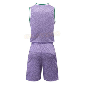 Vêtements de basket-ball confortables du Pakistan Matériau respirant durable de couleur unie Ensembles de taille supérieure - Product Image 2