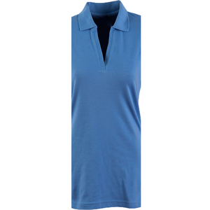 Chemise personnalisée pour femme 100 % coton tricoté style anglais à manches courtes avec logo gaufré sur le devant, écologique et respirante 200g/240g - Product Image 3