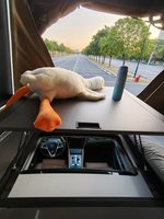 Smarcamp - La Mejor Carpa Plegable para Techo de 12 cm de Grosor, Carcasa Ligera de Aluminio para Acampar en Coche, Entrada por Techo Solar |   Escritorio |   Luz LED