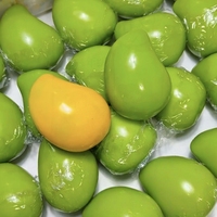 Jouet à presser mangue changeant de couleur, bloc de construction, son claquant, anti-stress, jouet sensoriel souple en TPR pour filles et garçons de 5 à 7 ans