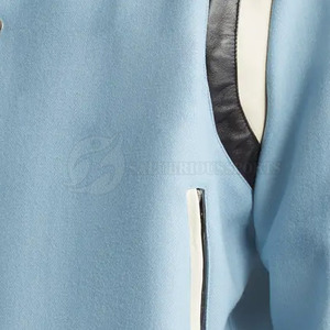 Veste d'hiver décontractée pour homme, taille XL Plus, style Letterman, en tissu tricoté en laine de haute qualité, respirante et à séchage rapide, col montant – Meilleur prix - Product Image 6