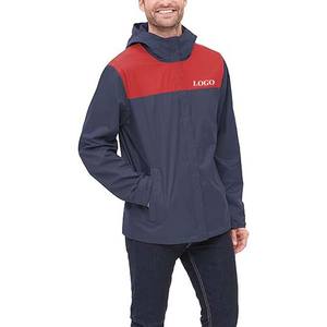 High Street hommes vêtements coupe-vent vestes extérieur léger manteau de pluie fermeture éclair à capuche hiver Polyester vestes hommes 450g - Product Image 4