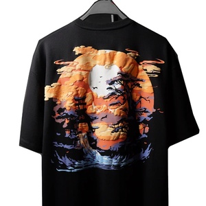 Camiseta de Hombre de Algodón 100% Lavado, Diseño Personalizado, Estilo Urbano, Unisex, Corte Regular, Tejido Grueso de 240g, Transpirable - Product Image 2