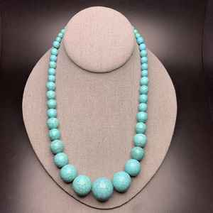 Joyería minimalista Godern, collar de resina epoxi ovalada, acabado liso, artículo de regalo, vasos de madera Natural - Product Image 3