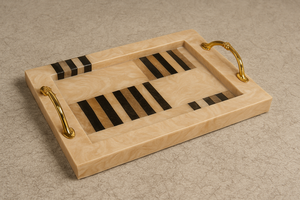 Plateau Ottoman en rotin nacré pour petit-déjeuner Nouveau design durable - Product Image 5