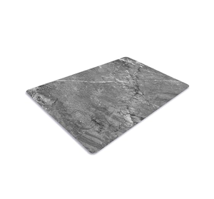 Tabla de cortar de mármol, mango de cuero, bloques de cortar de piedra blanca cuadrada para verduras usadas - Product Image 6