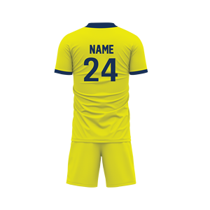 Camiseta de fútbol de secado rápido transpirable de calidad tailandesa amarilla 2024 personalizada y camiseta de fútbol clásica - Product Image 3