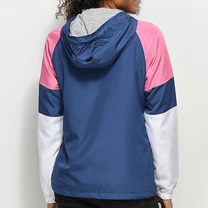 Veste coupe-vent d'hiver pour femmes rose et bleue en polyester/nylon, matière première imperméable, respirante et écologique pour la randonnée et le camping - Product Image 5