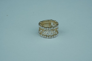 Bague de luxe en diamant cultivée en laboratoire coupe ronde VS1 clarté IGI SGL certifié or rose or argent fournisseur en gros - Product Image 2