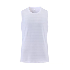 Venta caliente logotipo personalizado de secado rápido sin mangas deportes chaleco hombres camiseta entrenamiento chaleco baloncesto Fitness correr camiseta para hombres - Product Image 3
