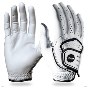 Gants de golf personnalisés de qualité supérieure pour hommes et femmes en cuir Cabretta coloré imperméable en peau de mouton en gros - Product Image 3