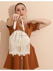 Bolsos Potli para mujer con Bordado de hilo hecho a mano más vendidos, accesorios para fiesta de noche, bolsos de cubo elegantes - Product Image 5