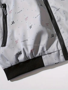 Blouson aviateur pour hommes fait sur mesure avec col montant Veste de taille plus de qualité avec logo pour hommes prix - Product Image 3