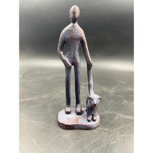 ประติมากรรมโลหะโบราณสำหรับบุรุษที่มีฐานเครื่องประดับตกแต่งบ้าน - Product Image 2