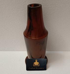 แจกันแก้วเรซิ่นลายวนสีขาว ราคาขายส่ง แจกันดอกไม้ตกแต่งทำมือจากเรซิ่น สำหรับตกแต่งโต๊ะและบ้าน ในราคาที่ดีที่สุด - Product Image 4