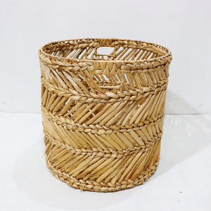 Juego de Almacenamiento Redondo y Rectangular de Jacinto de Agua Rústico y Ecológico Personalizado de Artex Dong Thap - Product Image 5