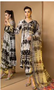 Ensemble Salwar Kameez pour femmes de couleur unie séchage rapide respirant pelouse tenue décontractée vêtements traditionnels pour femmes-style indien pakistanais - Product Image 4