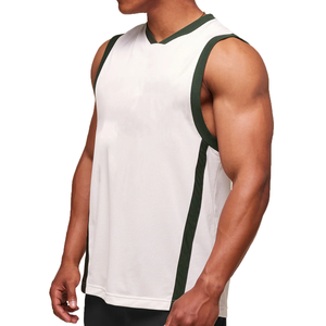 Débardeur de style basket-ball pour hommes maillot de sport sans manches gilet de gymnastique pour l'entraînement fitness vêtements de sport chemise musculaire - Product Image 3