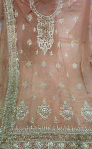 Salwar Kameez Moderno de Diseño, Sin Coser, Bordado a Mano, para Mujer, Estilo Tradicional Indio, Alta Calidad, Protección Solar, para Fiestas - Product Image 3