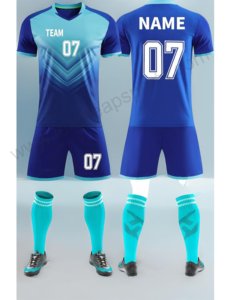 Vente en gros d'uniformes de football Nouvelle saison Modèle Sublimation complète Maillot à col en V respirant pour adultes Confortable - Product Image 4