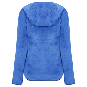 แจ็กเก็ตขนแกะขั้วโลกสำหรับผู้หญิงแจ็คเก็ตขนแกะขั้วโลกมีซิปปิดเต็มรูปแบบเพื่อความอบอุ่นสำหรับการเดินทางกลางแจ้ง - Product Image 2