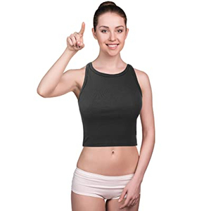 Wholesale Women's Short Knitted Tank <b>Tops</b> Customizable OEM Service Available New Design Sports Shirts - Product Image 5