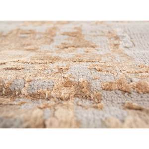 Alfombra Tattvam Lu-9031 Abstracta de Lana, Bambú y Seda, Anudada a Mano, Textura Suave, Fácil de Limpiar, Gris y Negra, Rectangular, para el Hogar o el Pasillo - Product Image 3