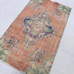 พรมขนาด 3.8x6.3 ฟุต, พรมวินเทจตุรกี, พรมลายดอกไม้สีแดง - Product Image 2