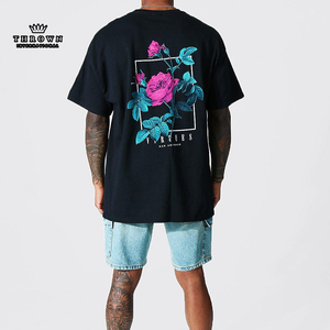 T-shirt en coton pour homme Hell Start, vente chaude, impression numérique, série complète, manches courtes, coupe classique, meilleur streetwear OEM - Product Image 6