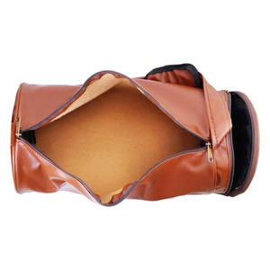 Bolsa de lona personalizada de gran capacidad de cuero genuino a la moda para hombre, equipaje de viaje portátil durante la noche, cinturón con cremallera diario - Product Image 3