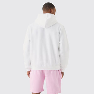 Meilleure vente en ligne OEM ODM pull-over gris à capuche en coton de haute qualité avec poche kangourou lourde pour hommes - Product Image 4