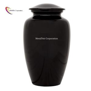 Top Selling Classic Black American Style Metal Funeral <b>Urn</b> Simple Design Adult Ashes Cremation Ashes <b>Jar</b> Keepsake Funeral Burial - Product Image 1