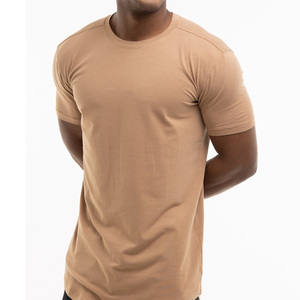 T-shirt à col rond en coton pour homme, couleur unie, Logo personnalisé, bon marché, vente en gros - Product Image 3