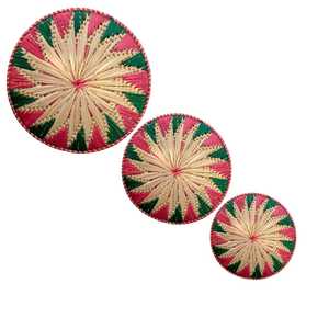 Cesta decorativa para colgar en la pared de ratán Floral, cesta de hierba Sabai Natural, cesta de decoración de pared para decorar tu hogar - Product Image 4