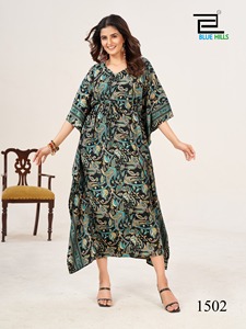 Caftán de Crepé Francés Pesado y Lujoso con Cintura Ajustable, Elegante y Cómodo para Eventos Formales y Fiestas - Product Image 5