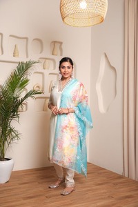 Best Quality Smart Casual Cotton Printed Kurti Embroidery <b>Dress</b> Salwar for Women Indian <b>Pakistani</b> Clothing Trusted Exporter - Product Image 2