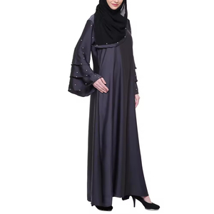 Nouveau Design Abaya pour Femmes de Haute Qualité de Luxe Ouvert avec Broderie Vêtements Islamiques Vente en Gros - Product Image 2