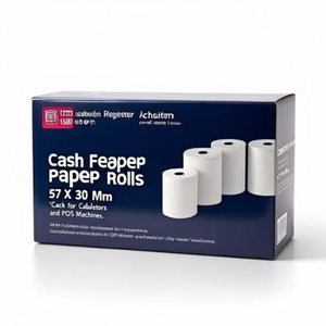 Rollos de Papel para Caja Registradora 57 x 30 mm, Paquete de 12 para Calculadoras y Máquinas POS - Product Image 2