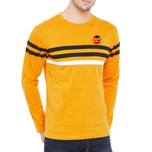 Camiseta de manga larga para hombre de Burhan Sports, último diseño, logotipo personalizado, 100% algodón, ligera, de corte holgado. - Product Image 1
