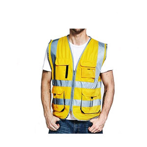 Acheter Logo Personnalisé Couleur Haute Qualité Hommes Ingénieurs Construction Haute Visibilité Réfléchissant Travail Sécurité Gilet De Sécurité - Product Image 5
