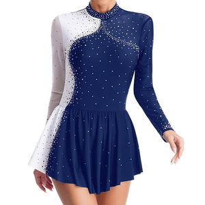 Vestido de Patinaje Artístico para Mujer, Cómodo, de Fabricación Profesional, con Estampado por Transferencia de Calor, Marca Personalizada, el Mejor para Usar - Product Image 1