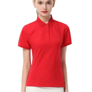 <b>Women's</b> Cotton Solid Color for <b>Polo</b> <b>Shirts</b> New Breathable Casual Streetwear with Shorts Sleeves and Knitted Collar - Product Image 5
