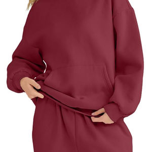 เสื้อฮู้ดผ้าฝ้ายโอเวอร์ไซส์ของผู้หญิงเสื้อมีฮู้ดแฟชั่นขายดี - Product Image 6