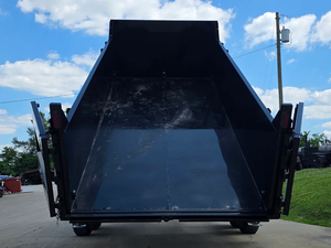 Remolque volquete telescópico 7x16 en venta | Remolque Volquete Hidráulico Telescópico 7x16 con Laterales Altos de 3 Pies, Ejes Dobles de 7000 LB, 14000 GVWR para uso comercial - Product Image 4