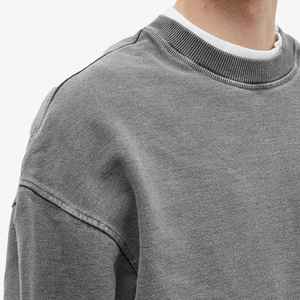 Jersey de cuello redondo Sudaderas en blanco Logotipo personalizado Peso pesado 440gsm Algodón French Terry Drop Shoulder Sudaderas - Product Image 3