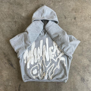 Sweat à capuche brodé en détresse personnalisé-Prix de gros, Sweat-shirt à la mode Offre Spéciale pour les styles à la mode - Product Image 4