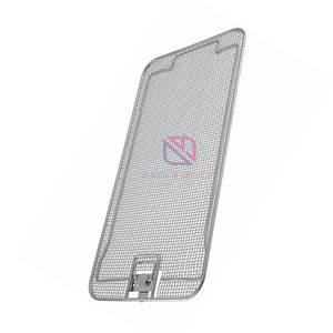 Panier chirurgical perforé en acier inoxydable avec base plate et couvercle latéral |   Plateau pour instruments médicaux certifié CE ISO - Product Image 4