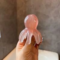 Peigne de massage en résine en forme de pieuvre, outil de massage du cuir chevelier pour les méridiens, peigne de massage portable à 8 branches pour le cuir chevelier, pour lutter contre la fatigue